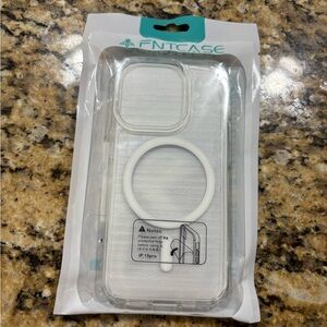 Clear Phone Case with White Ring